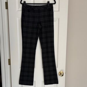 Express Charcoal Plaid Columnist Pant size 2